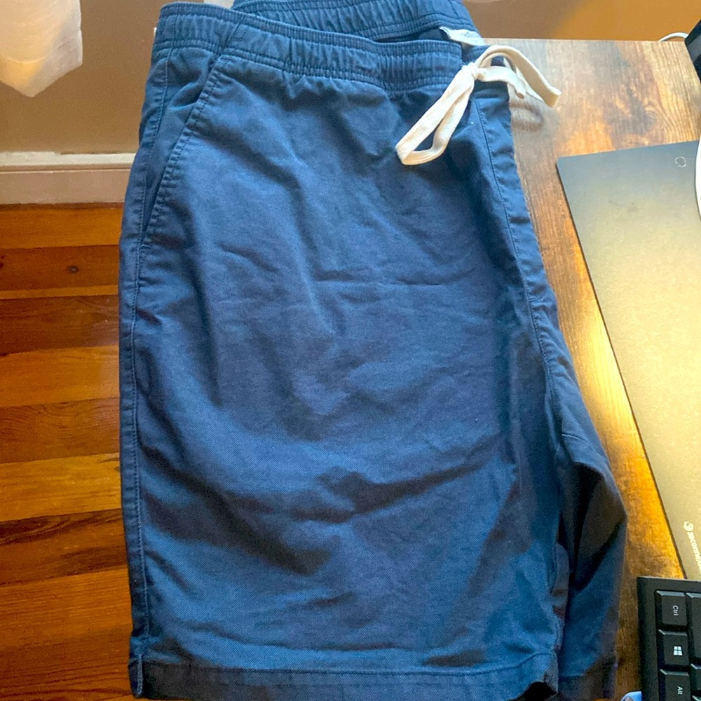 Blue long shorts for men